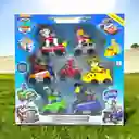 Colección De Juguetes De Fricción Kit 9 Carros Paw Patrol