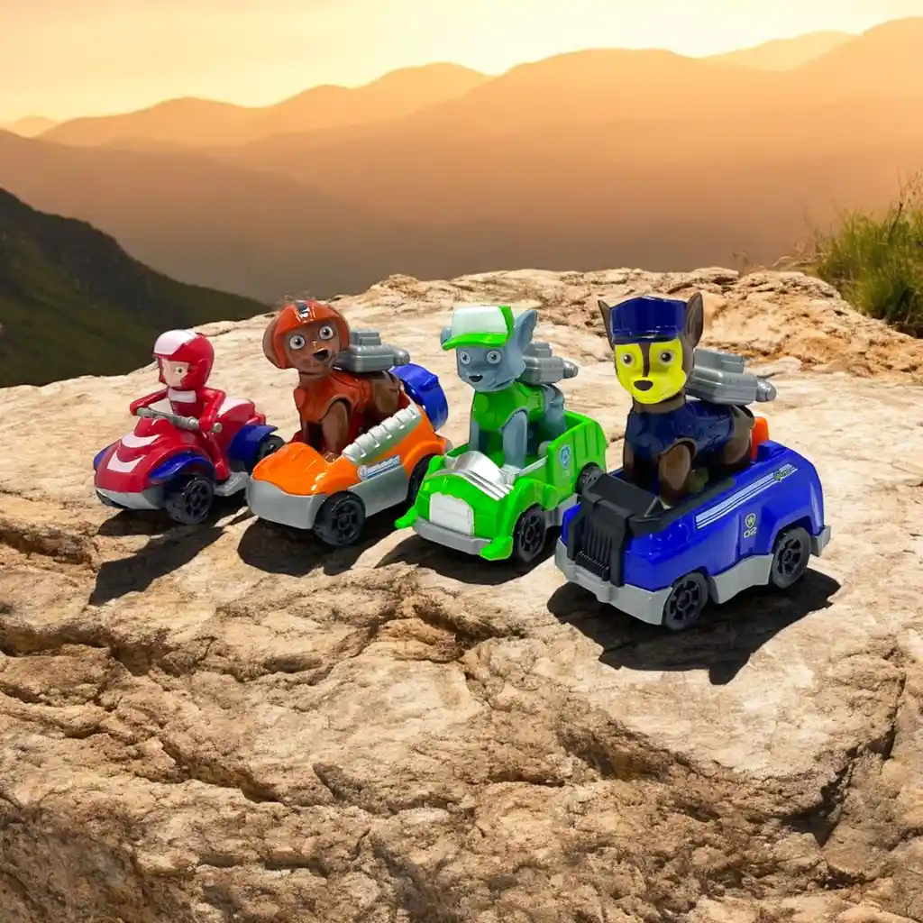 Colección De Juguetes De Fricción Kit 9 Carros Paw Patrol