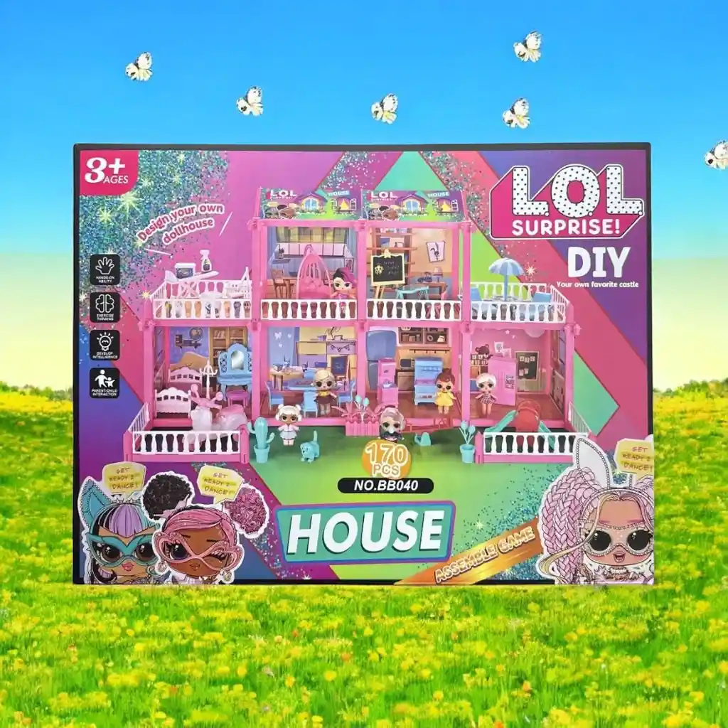 Casa De Muñecas Lol Modelo Fashion Sorpresa 170 Pc