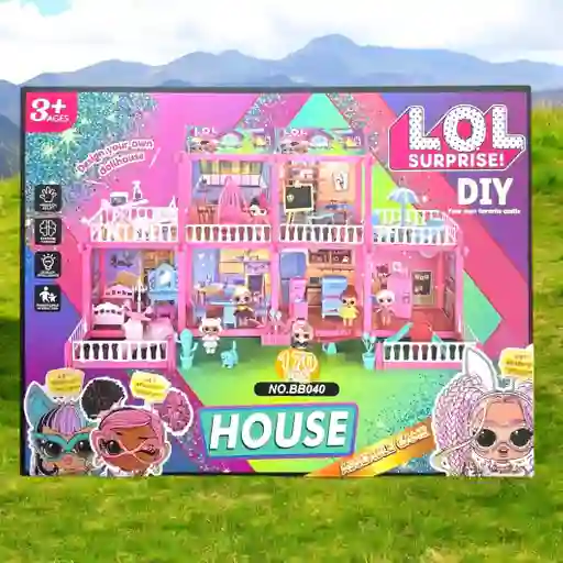 Casa De Muñecas Lol Modelo Fashion Sorpresa 170 Pc