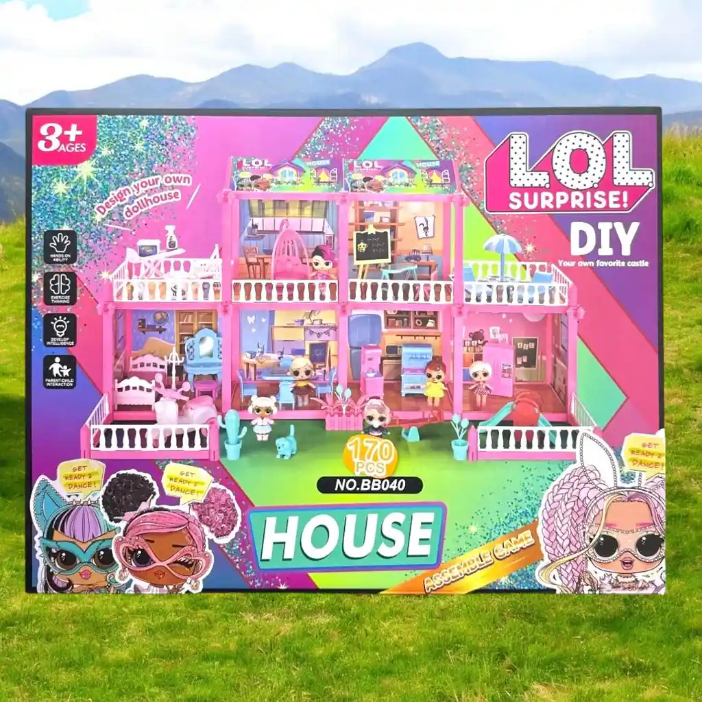 Casa De Muñecas Lol Modelo Fashion Sorpresa 170 Pc