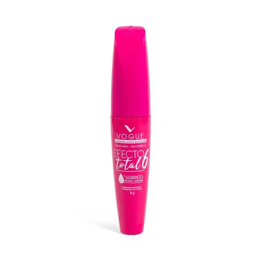 Pestañina Negra Vogue Mascara Efecto Total 9g