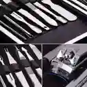 Set De Manicura X10 Piezas En Acero, Estuche Viajero