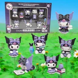 Set Juguetes Muñecos Figuras Kuromi Coleccionables X 6