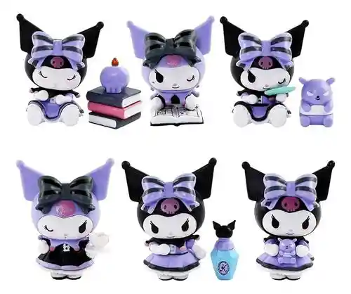 Set Juguetes Muñecos Figuras Kuromi Coleccionables X 6