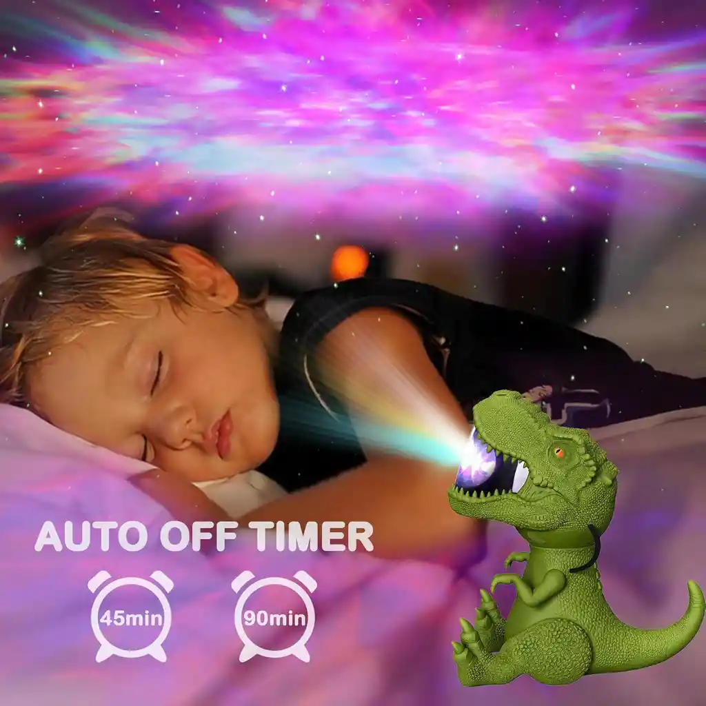 Proyector De Galaxia Dinosaurio Con Control Remoto - Led De Nebulosa