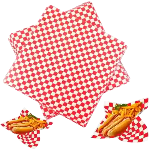Papel Picnic Para Hamburguesa O Perro Caliente 30x30cm