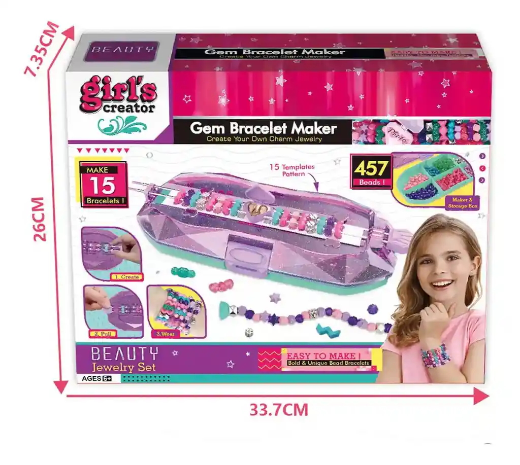 Máquina Juguete Infantil Para Armar Pulseras