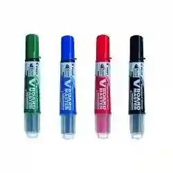 Marcador Pilot Board Para Tablero Por Unidad Colores Negro, Azul, Rojo Y Verde.