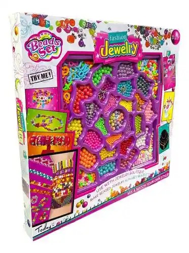 Hermoso Juego Juguete Para Armar Pulseras Y Collares