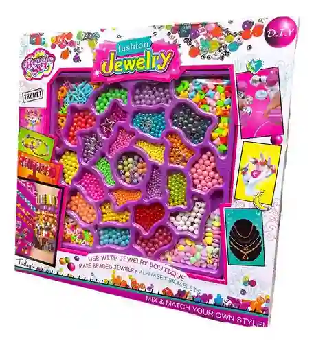 Hermoso Juego Juguete Para Armar Pulseras Y Collares