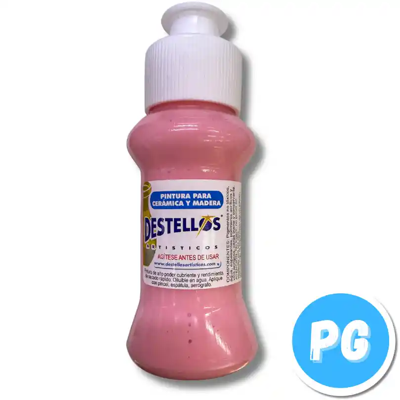 Tarro Acrilico Destellos 60cc Pink (rosado)