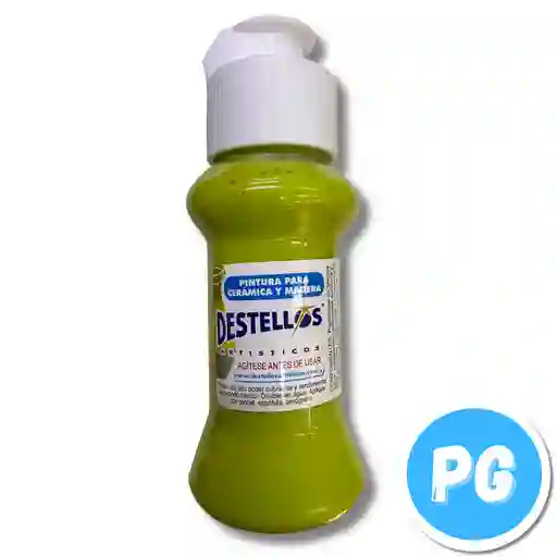 Tarro Acrilico Destellos 60cc Amarillo Oliva