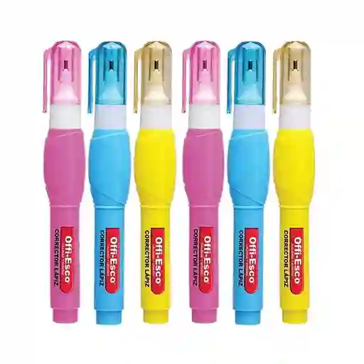 Corrector Offi Esco Lapiz Oe-252 Por Unidad 8 Ml.