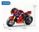 Bloque Armar Lego Moto Motocicleta 253 Piezas Supensión Volante Cadena Disco