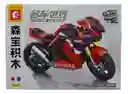 Bloque Armar Lego Moto Motocicleta 253 Piezas Supensión Volante Cadena Disco
