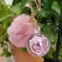 Llavero Con Mini Rosas Preservada