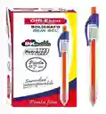 Esfero Offi Esco Retractil Oe-052f 0.7mm Negro - Rojo - Azul Por Unidad