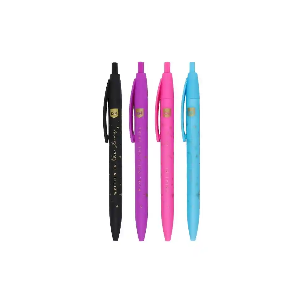 Boligrafo Kiut Lila – Morado- Rosado Azul 0.7