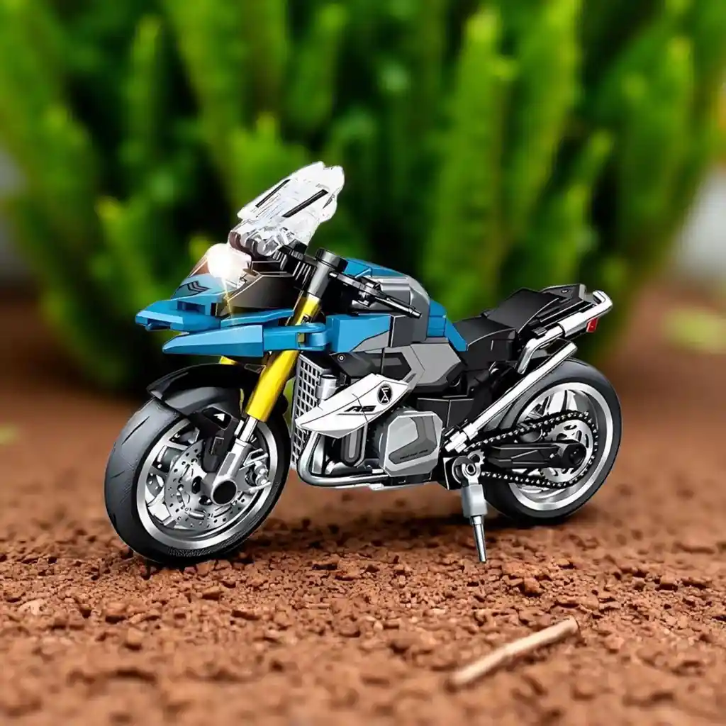 Bloque Armar Lego Moto Motocicleta 222 Piezas Supensión