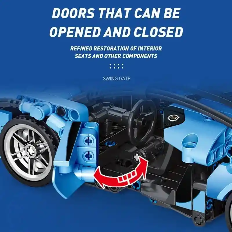 Auto Deportivo Para Armar 433 Piezas Sembo Block