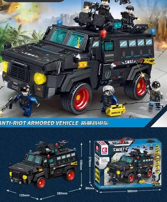 Bloque De Construcción Lego Escuadrón De Policía 1145 Pcs