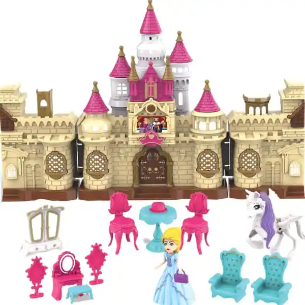 Set De Juego Princesa Con Castillo, Sonido Y Luz