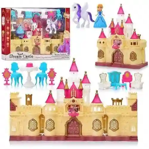 Set De Juego Princesa Con Castillo, Sonido Y Luz