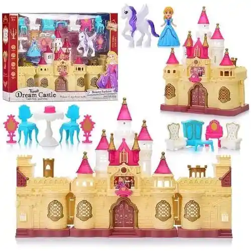 Set De Juego Princesa Con Castillo, Sonido Y Luz