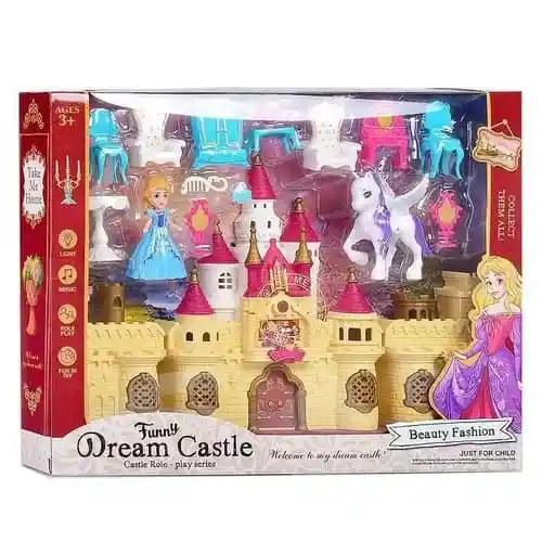 Set De Juego Princesa Con Castillo, Sonido Y Luz