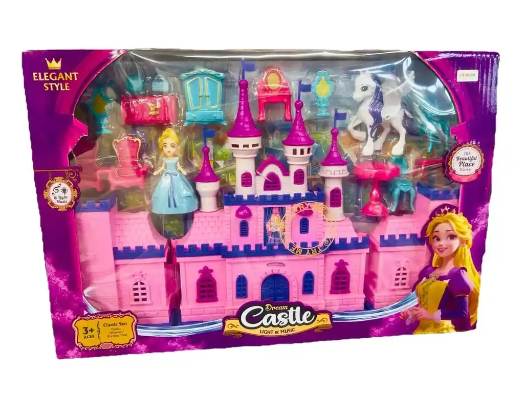 Casa De Muñecas De Armar Niñas Castillo Juguete Luces Sonido