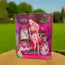 Muñeca Harley Tipo Barbie Bicicleta Articulada Con Sonido Y Accesorios