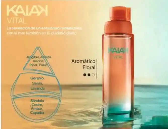 Kaiak Vital Colonia Femenina De Natura, 100ml