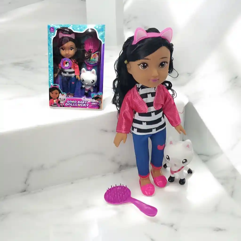 Muñeca Gabby Luces Musical Accesorios Juguete Niña Infantil