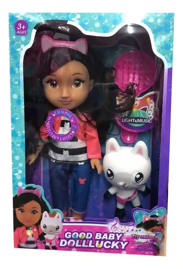 Muñeca Gabby Luces Musical Accesorios Juguete Niña Infantil