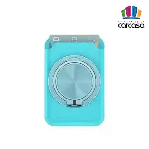 Billetera Wallet Magsafe Con Soporte 360 (azul Claro)