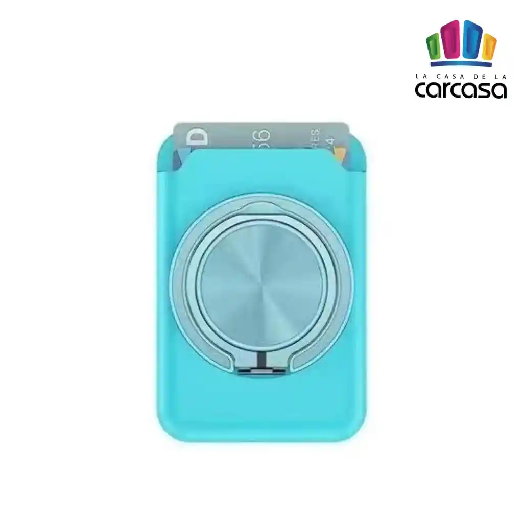 Billetera Wallet Magsafe Con Soporte 360 (azul Claro)