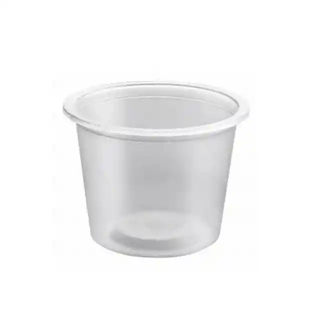 Copa Desechable Aguardientera Plástico Transparente 1.5oz X50 Unidades