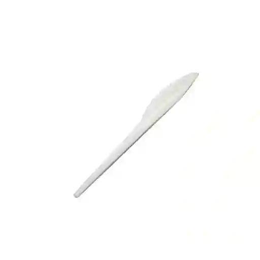 Cuchillo Grande Plástico Blanco Desechable X20 Unidades