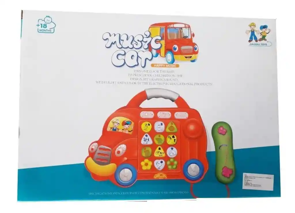 Telefono Bus Musical Juguete Bebes Con Luces Y Sonidos