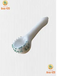 ¡sabor En Cada Calada: Pipa De Vidrio "cuchara Texturizada" De Área 420!