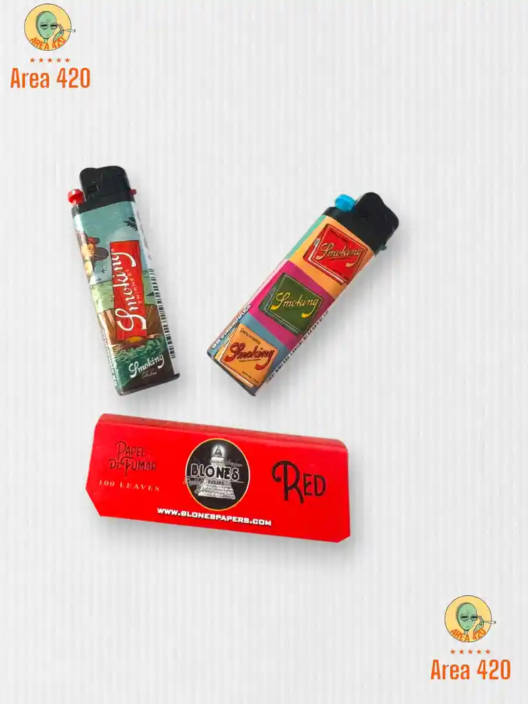 Combo Esencial "smoking" De Área 420: Fuego Y Papel En Uno