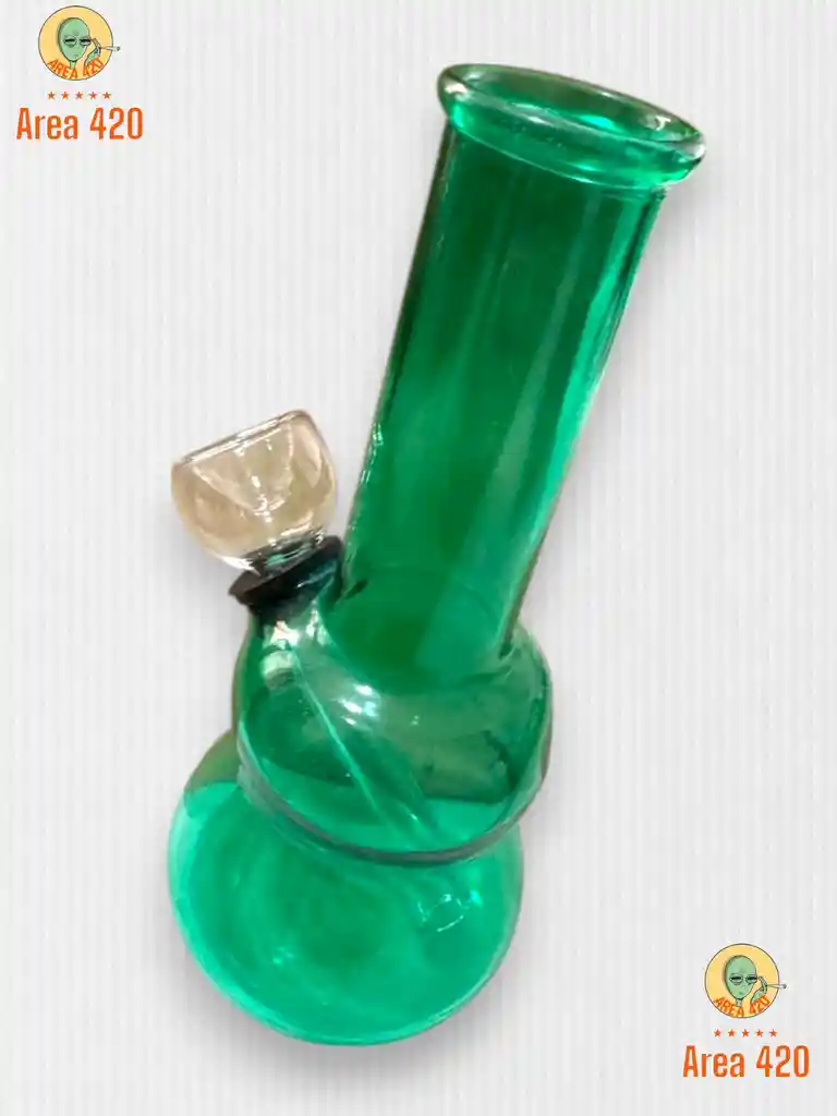 ¡colores Vibrantes: Bong Clásico De Vidrio Esencial De Área 420!