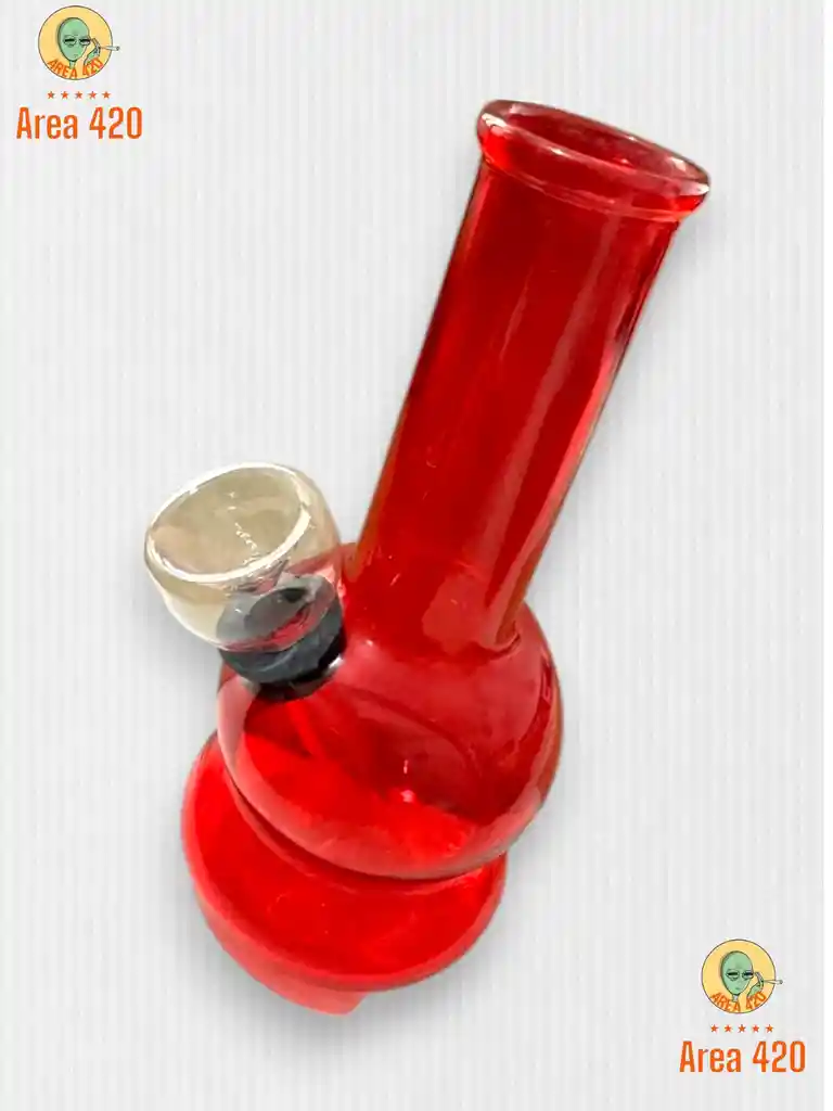 ¡colores Vibrantes: Bong Clásico De Vidrio Esencial De Área 420!