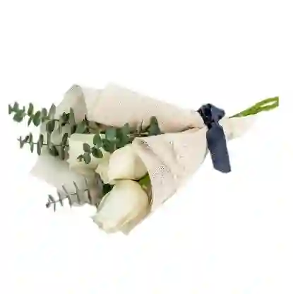 Bouquet Rosas Blancas X3