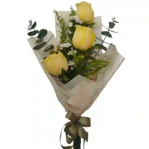 Bouquet Rosas Amarillasx3
