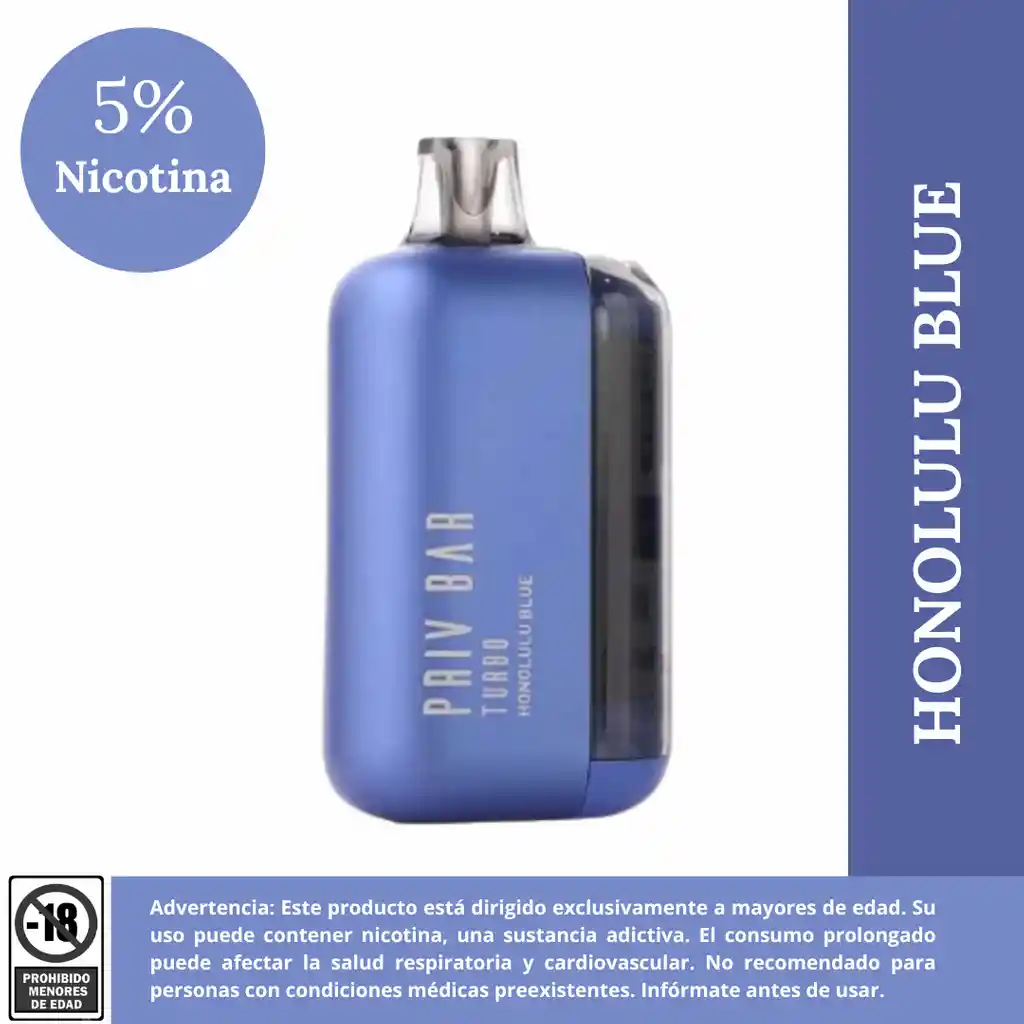 Vape 15.000 Puffs Honolulu Blue