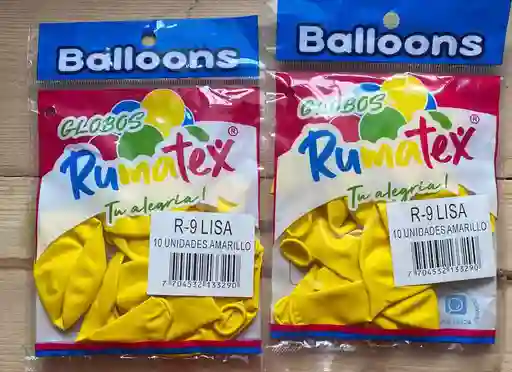 Globo R9 X 12 Balloons 	unicolor Amarillo