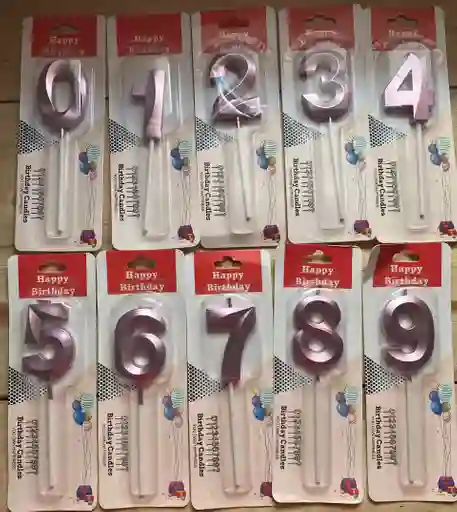 Vela Numero 0-1-2-3-4-5-6-7-8-9	oro Osa