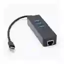 Convertidor Usb Tipo C Con 3 Puertos Usb Y Ethernet